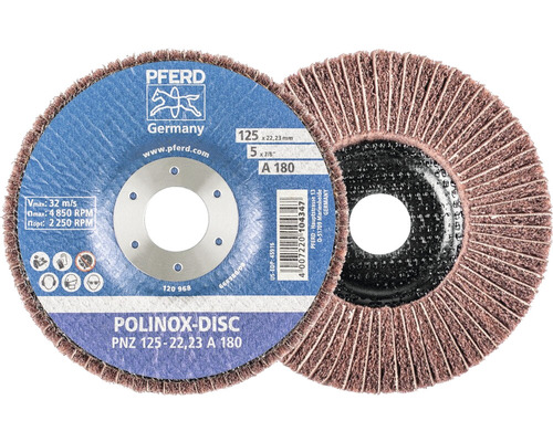 Pferd Polinox-Disc PNZ 125-22,23 A 180 Schleifmopteller