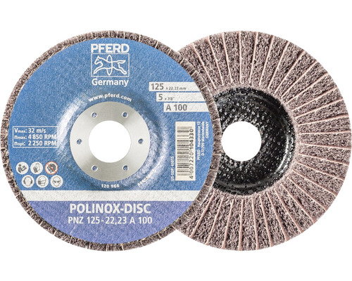 Pferd Polinox Schleifmopteller, Korund A 100, 125 Millimeter