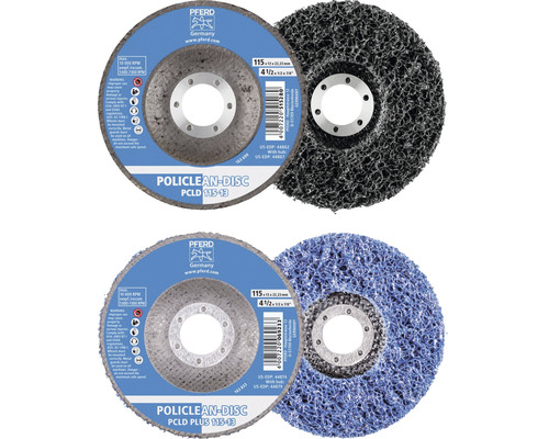 Pferd Policlean Scheibe zur Reinigung, zwei Ansichten