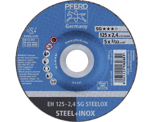 Trennscheibe PFERD EH SG STEELOX Stahl/Inox Ø 125x22,23 mm