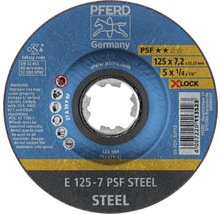 Schruppscheibe PFERD PSF STEEL Stahl Ø 125x22,23 mm, X-LOCK Aufnahme