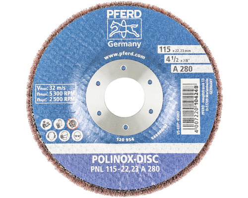 Reinigungsscheibe PFERD PNL Ø 115x22,23 mm Korn 280 Pferd Polinox Schleifscheibe 115 Millimeter