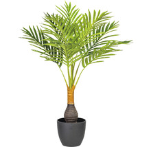 Künstliche Areca Palme in schwarzem Topf