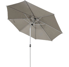 Rechteckiger Sonnenschirm mit Aluminiumgestell und Bezug