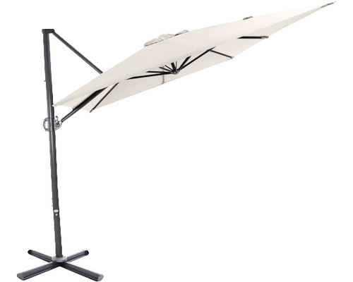 Freiarm-Sonnenschirm mit Standfuß für den Garten