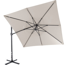 Quadratischer Ampelschirm mit Metallgestell
