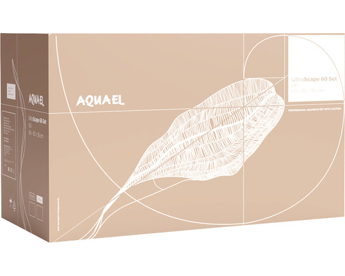 Aquael UltraScape 60 Set Verpackung, ein professionelles Aquarium Set mit Beleuchtung