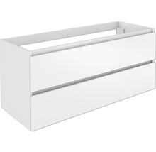 Waschtischunterschrank Allibert Lunik BxHxT 120 x 55 cm x 46 cm Frontfarbe weiß glänzend glanz