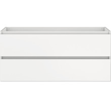 Waschtischunterschrank Allibert Lunik BxHxT 120 x 55 cm x 46 cm Frontfarbe weiß glänzend glanz