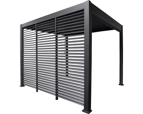 Aluminium Pavillon mit Lamellenwand für den Außenbereich