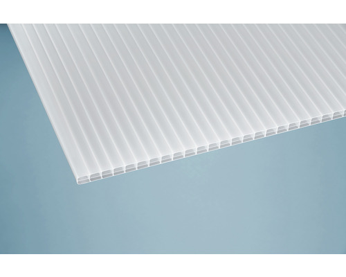 Terrassenüberdachung gutta Premium Polycarbonat opal 510 x 306 cm weiß
