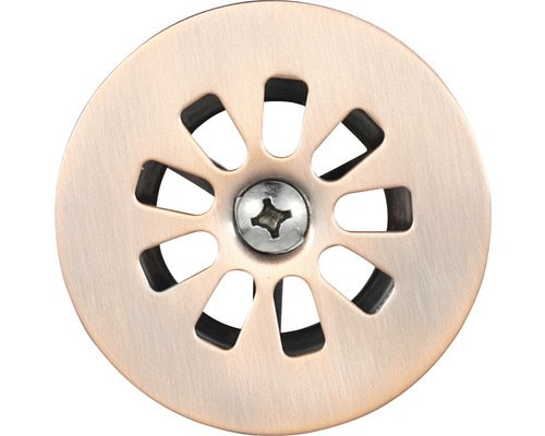 Ablaufgarnitur für Waschbecken mit Schraube in der Mitte