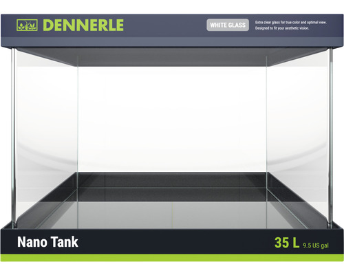 Aquarium DENNERLE Scapers Tank Weißglas 35 l mit Schaumstoffunterlage 40 x 32 x 28 cm