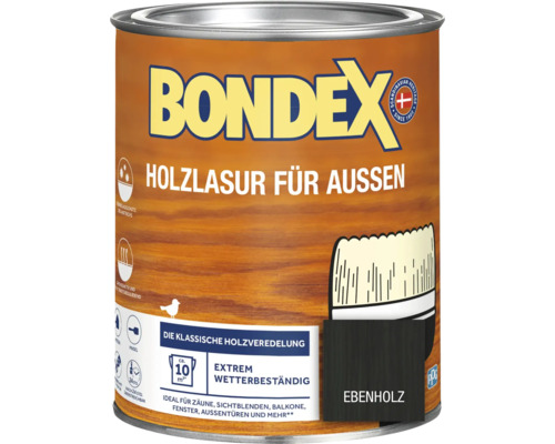 BONDEX Holzlasur ebenholz 750 ml