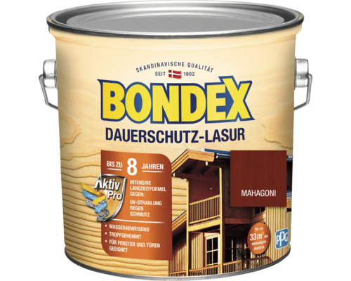 BONDEX Dauerschutz-Lasur mahagoni 2,5 l