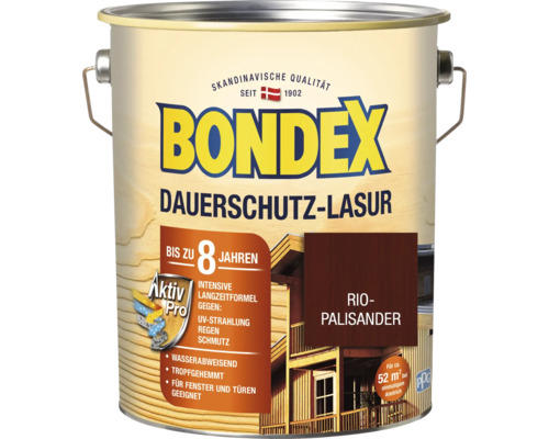 BONDEX Dauerschutz-Lasur rio palisander 4,0 l