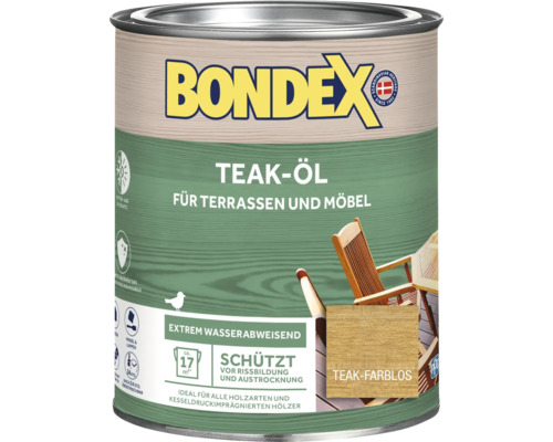 BONDEX Teak-Öl farblos 750 ml-0