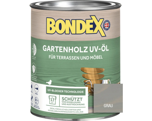 BONDEX Holzöl grau 0,75 l