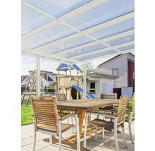 Terrassenüberdachung gutta Premium Acryl Klima blue 812,5 x 306 cm weiß