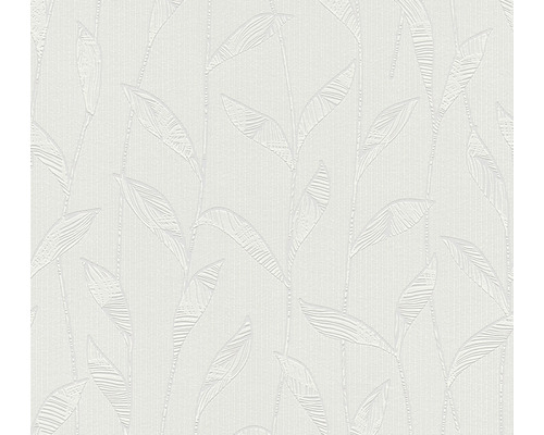 Vliestapete 38472-1 überstreichbar Blätter weiß