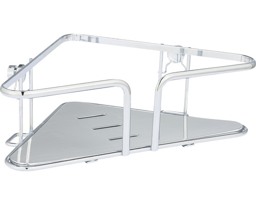 Eckregal für die Dusche aus Metall zur Aufbewahrung von Duschutensilien