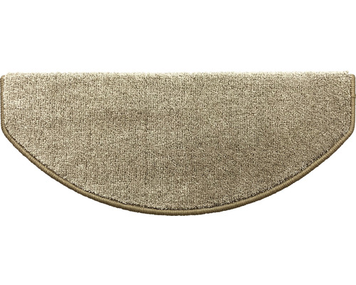 Stufenmatte Sweet halbrund taupe 23,5x65x4,5 cm Halbrundes Stufenmatte aus Teppich