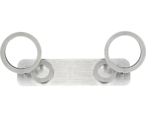 Toilettenpapierhalter mit zwei runden Halterungen aus Metall