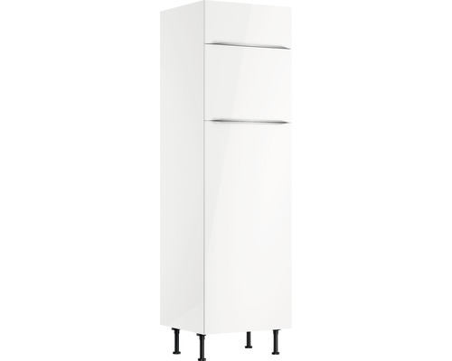 Kühlumbauschrank für 145er Einbaukühlschrank Optifit Arvid986 BxTxH 60 x 58,4 x 211,8 cm Frontfarbe weiß glänzend Korpusfarbe weiß