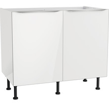 Optifit Spülenschrank Arvid986 BxTxH 100 x 58,4 x 87 cm weiß glänzend zerlegt KFAV SPL106-8+