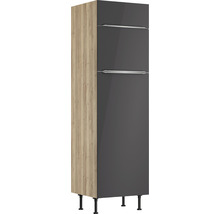 Hochschrank mit drei Türen und Füßen