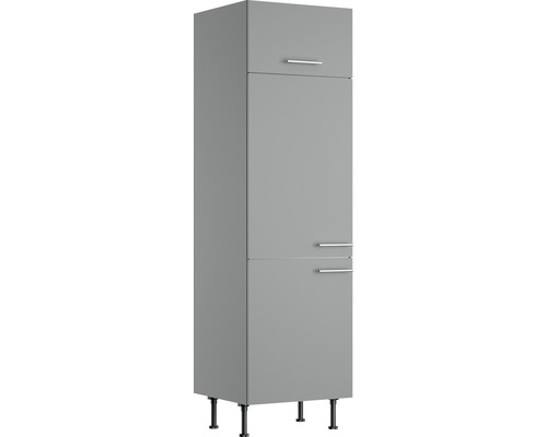 Kühlumbauschrank für 88er Einbaukühlschrank Optifit Mats825 BxTxH 60 x 58,4 x 211,8 cm Frontfarbe basaltgrau matt Korpusfarbe grau