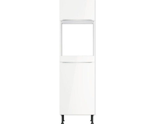 Weißer Bad-Hochschrank mit offenem Fach