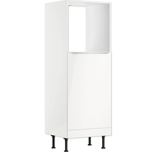 Optifit Backofen/Kühlumbauschrank für 88er Einbaukühlschrank Arvid986 BxTxH 60 x 58,4 x 176,6 cm weiß glänzend zerlegt Anschlag reversibel KFAV MH660-8+