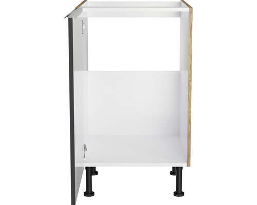 Küchenunterschrank mit Tür, Einlegeboden und Füßen