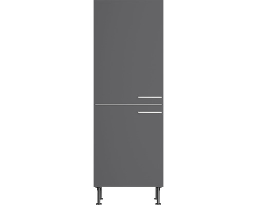 Kühlumbauschrank für 88er Einbaukühlschrank Optifit Ingvar420 BxTxH 60 x  58,4 x 176,6 cm Frontfarbe anthrazit matt Korpusfarbe grau