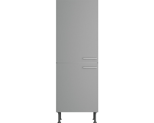 Hoher Badezimmerschrank mit zwei Türen und Füßen