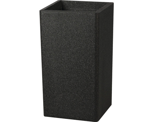 Pflanzkübel iQ Dutch Design Kunststoff 38 x 38 x 62 cm schwarz