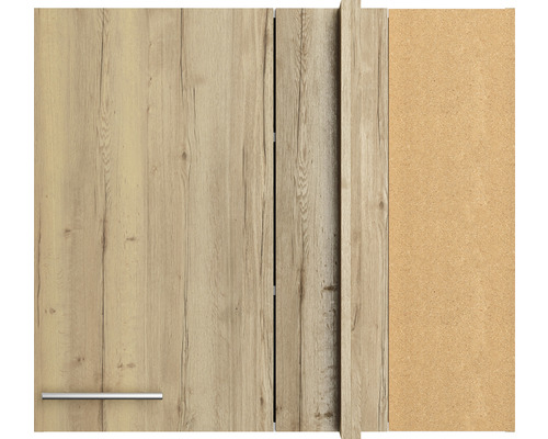 Küchenschrank mit Holzstruktur und Griff