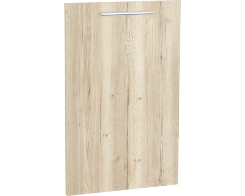 Optifit Geschirrspülerblende für vollintegrierte Geschirrspüler Erik290 BxTxH 44,6 x 1,6 x 70 cm wildeiche strukturiert matt zerlegt KFER TL456-8+ Schranktür in Holzoptik mit Griff