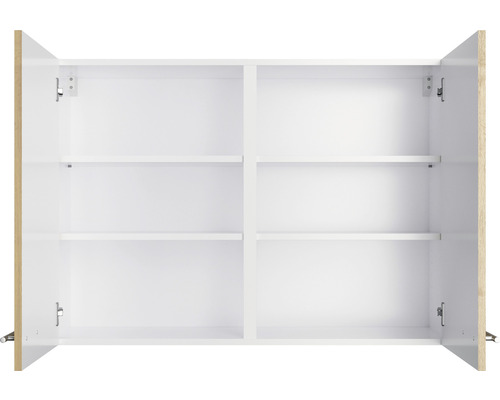 Offener Wandschrank mit Einlegeböden