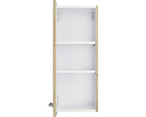 Offener Badezimmerschrank mit drei Regalböden für die Wandmontage