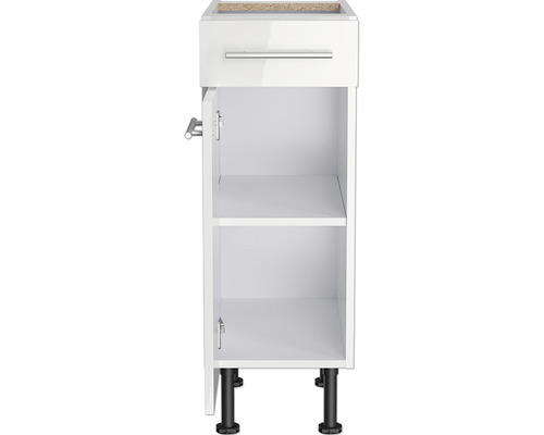 Weißer Badezimmer Unterschrank mit Schublade, Tür und zwei Einlegeböden