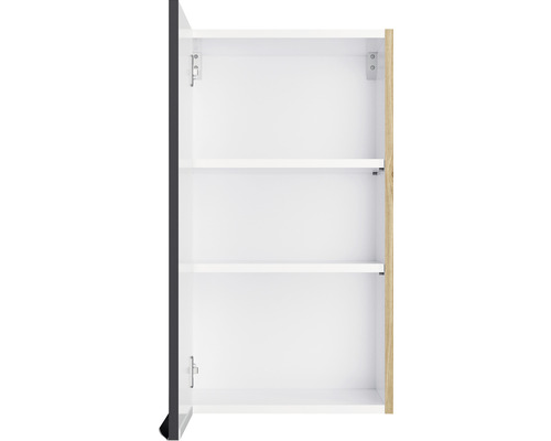 Offener Hochschrank mit drei Regalböden