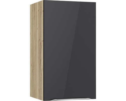 Optifit Hängeschrank Linus984 BxTxH 40x34,9x70,4 cm anthrazit glänzend zerlegt Anschlag reversibel (links oder rechts montierbar)