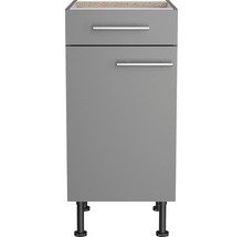 Unterschrank mit Schublade und Drehtür Optifit Mats825 BxTxH 40 x 58,4 x 87 cm Frontfarbe basaltgrau matt Korpusfarbe grau-thumb-1 Unterschrank mit Schublade und Drehtür Optifit Mats825 BxTxH 40 x 58,4 x 87 cm Frontfarbe basaltgrau matt Korpusfarbe grau-thumb-1