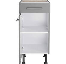 Unterschrank mit Schublade und Drehtür Optifit Mats825 BxTxH 40 x 58,4 x 87 cm Frontfarbe basaltgrau matt Korpusfarbe grau-thumb-2 Unterschrank mit Schublade und Drehtür Optifit Mats825 BxTxH 40 x 58,4 x 87 cm Frontfarbe basaltgrau matt Korpusfarbe grau-thumb-2