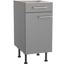 Unterschrank mit Schublade und Drehtür Optifit Mats825 BxTxH 40 x 58,4 x 87 cm Frontfarbe basaltgrau matt Korpusfarbe grau-thumb-0 Unterschrank mit Schublade und Drehtür Optifit Mats825 BxTxH 40 x 58,4 x 87 cm Frontfarbe basaltgrau matt Korpusfarbe grau-thumb-0