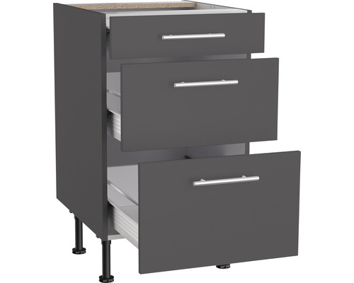 Küchenunterschrank mit drei Schubladen