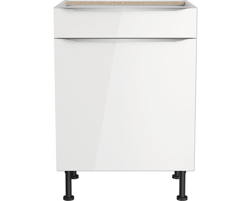 Waschtischunterschrank mit Schublade und Füßen