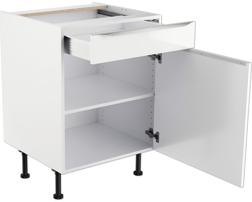 Küchenunterschrank mit Schublade, Tür und Einlegeböden